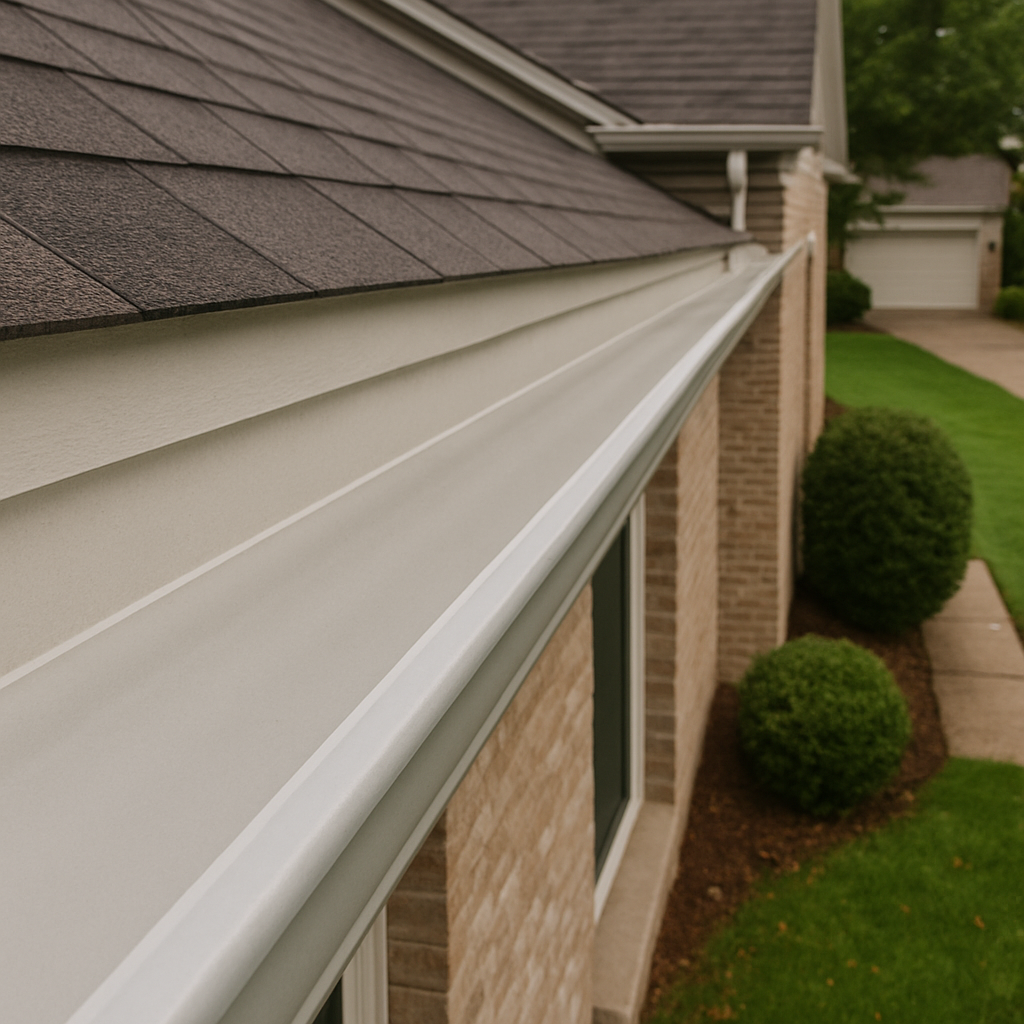 Clean gutters after professional cleaning