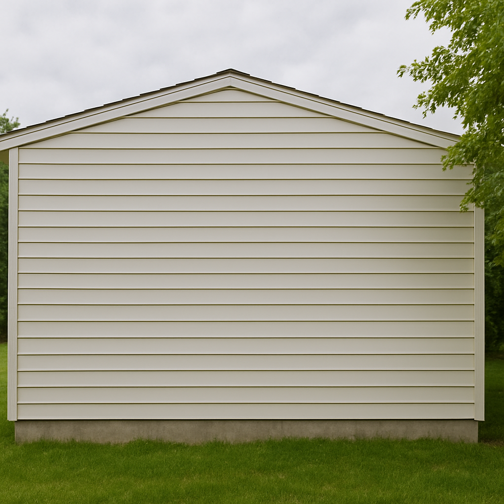 Clean vinyl siding after power washing